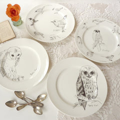 Set of 4 Mixed Dinner Plates