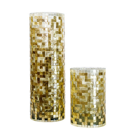 Mosaic Glass Vase