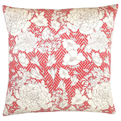 Olivia Red Silk Cushion