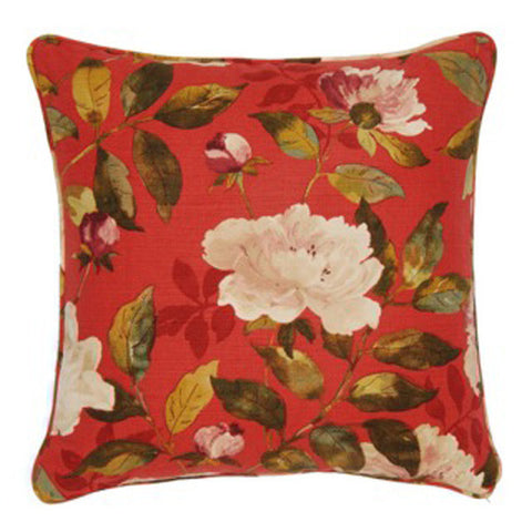 Peony Ruby Cushion