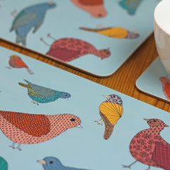 Colourful Eccentric Birds Placemats set of 4