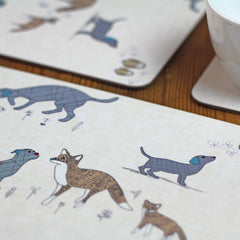 Curious Dogs Placemats set of 4