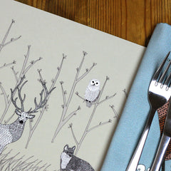 Woodland Animals Placemats set of 4