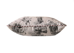 Panoramic Harrogate Toile Print Cushion- Large