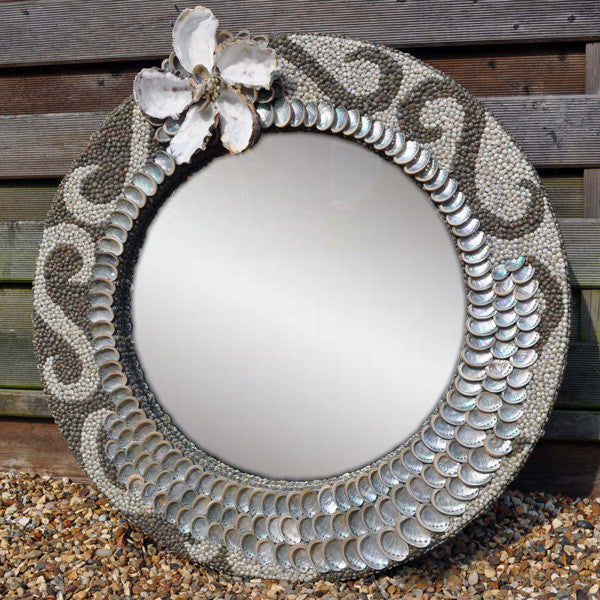 Pearl Oyster Corsage Mirror