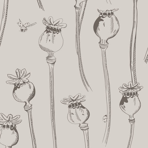 Poppy Pepper Pots Wallpaper Dormouse