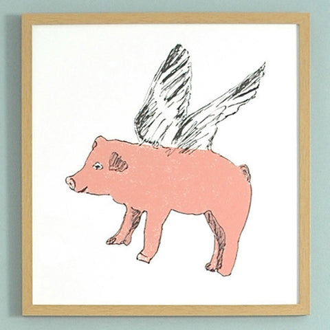 Flying Pig Print