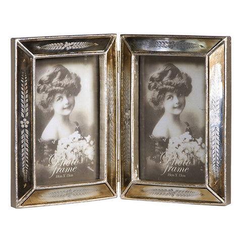 Retro Mirrored Photo Frame