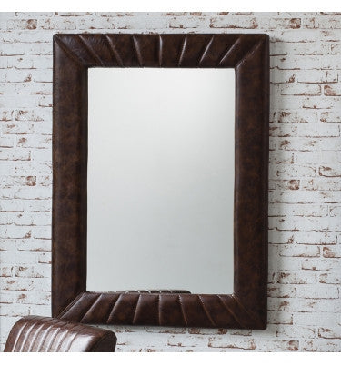 Roland Leather Mirror