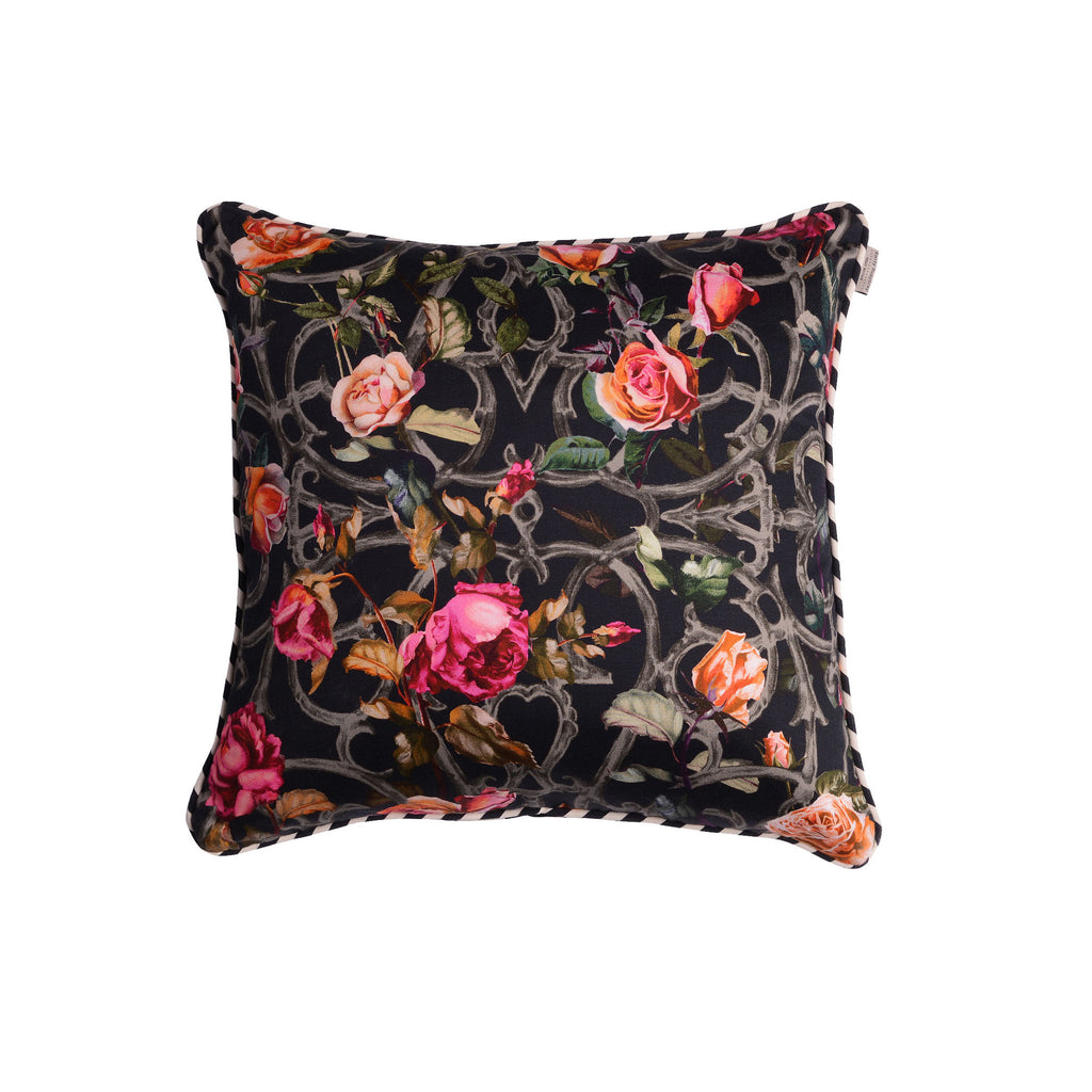 Rose Trellis Print Cushion