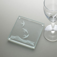 Swallow Glass Coaster