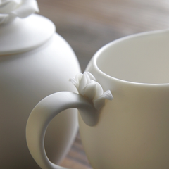 Rose Creamer & Sugar