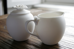 Rose Creamer & Sugar