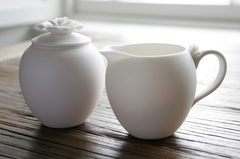 Rose Creamer & Sugar