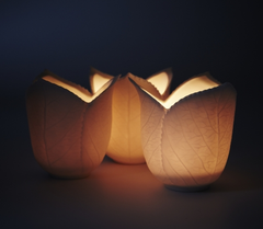 Leaf Votives - set of 3