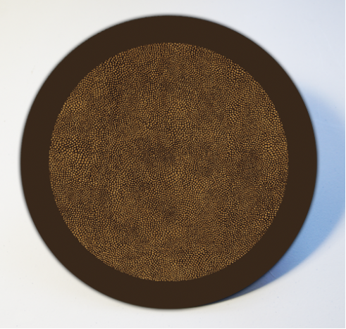 Shagreen with Border (Brown/Gold)