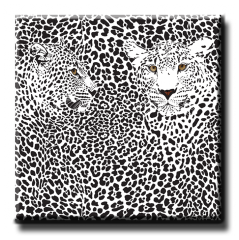 Leopard Spots - 2 Leopard's (Black)