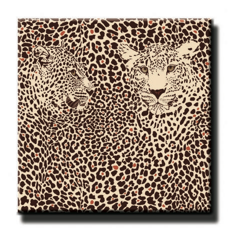 Leopard Spots - 2 Leopard's (Brown)