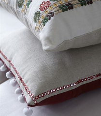 Rabari Embroidery 'Mirrorwork' Cushion