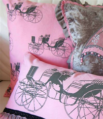 Raj 'Romance' Carriage Multi-Print Cushion