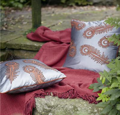 Raj 'Royalty' Peacock Multi-Feather Cushion