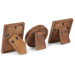 White bone set three photo frames