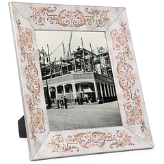 Scrolled design glass frame 8" x 10"