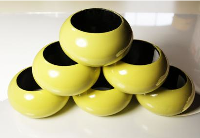 Napkin Ring Boxed Sets - Yellow