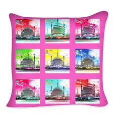 Pink Acid Pavilion Cushion