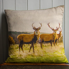 Stag Linen Cushion