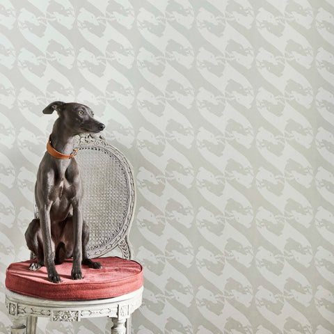 The Dogs Wallpaper, Pale Grey
