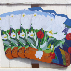 Tulip Coasters - Set of Four