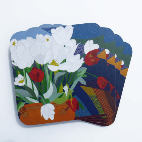 Tulip Coasters - Set of Four