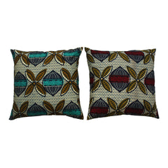 Maroon Seed Ankara Cushion