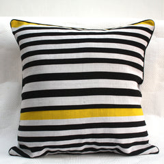 Yellow Zebra Pop Cushion