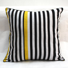 Yellow Zebra Pop Cushion