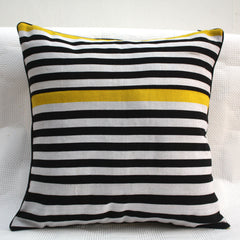 Yellow Zebra Pop Cushion