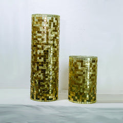 Mosaic Glass Vase