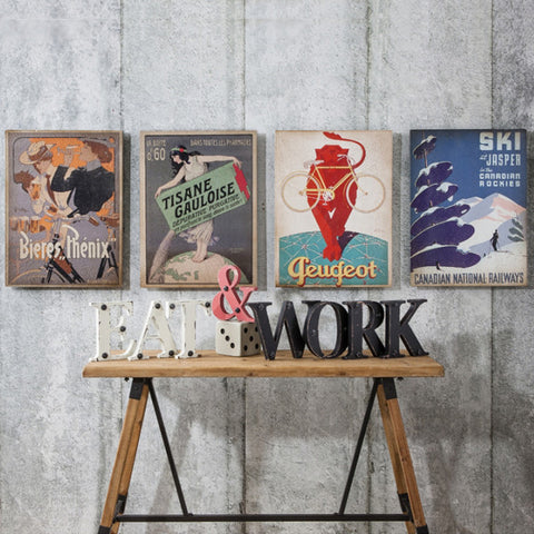 Vintage Wooden Plaque