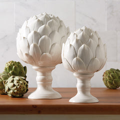 Artichoke Decorative Sculptures- Set of Two