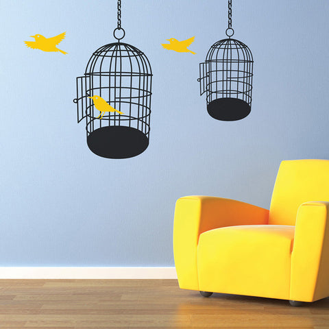 Bird Cages Wall Stickers