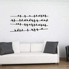 Birds on a Line Wall Stickers