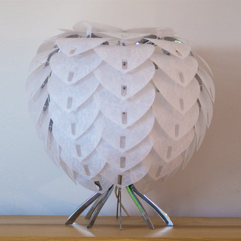 Bespoke Chrome Table Lamp- Lace