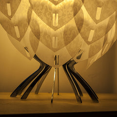 Bespoke Chrome Table Lamp- Lace