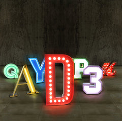 Graphic Collection Letter A Lamp