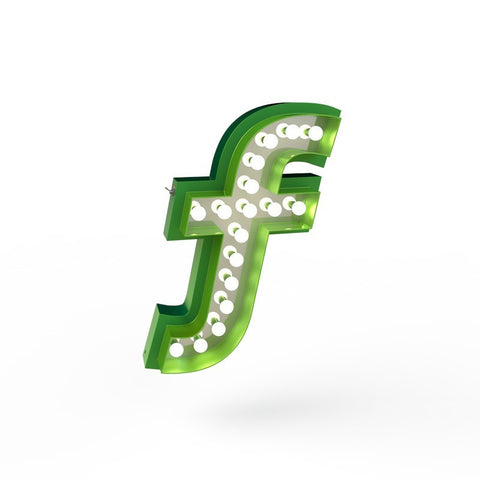 Graphic Collection Letter F Lamp