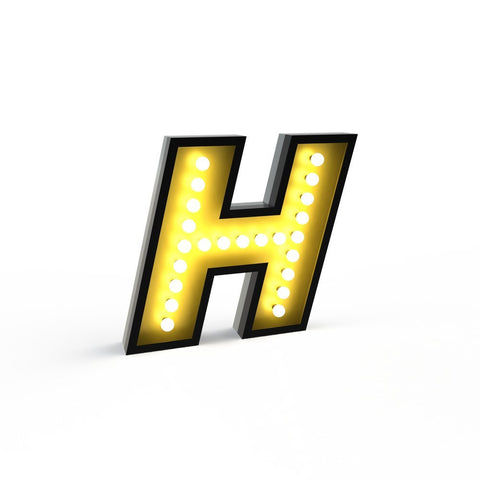 Graphic Collection Letter H Lamp