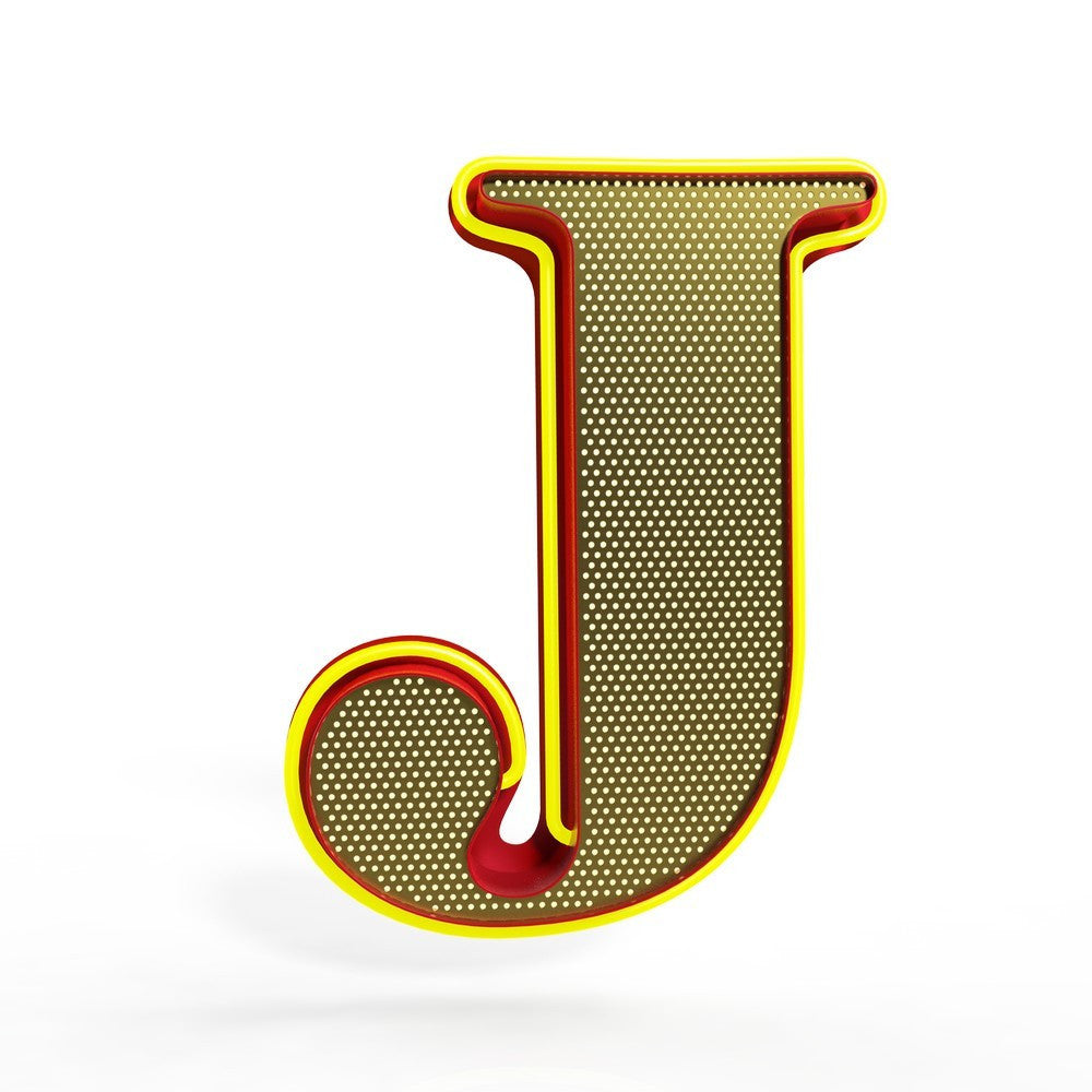 Graphic Collection Letter J Lamp