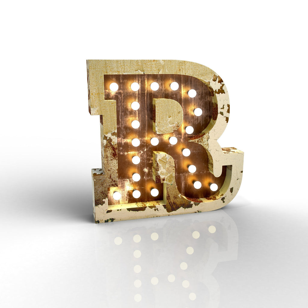 Graphic Collection Letter R Lamp