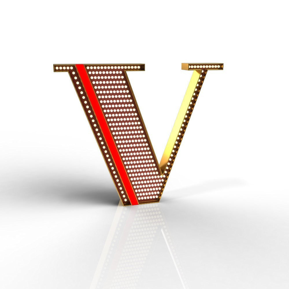 Graphic Collection Letter V Lamp